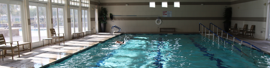 Indoor pool at Heritage at Cadence 55+ community